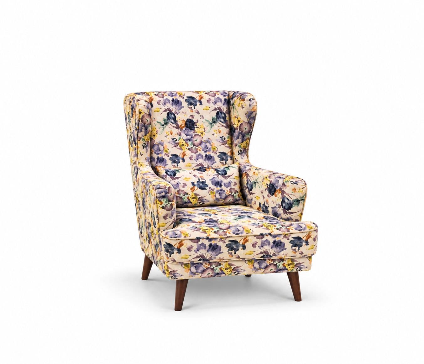 Image 6 for Verda Wing Chair With Fabric Single Seater (BTM OTD)