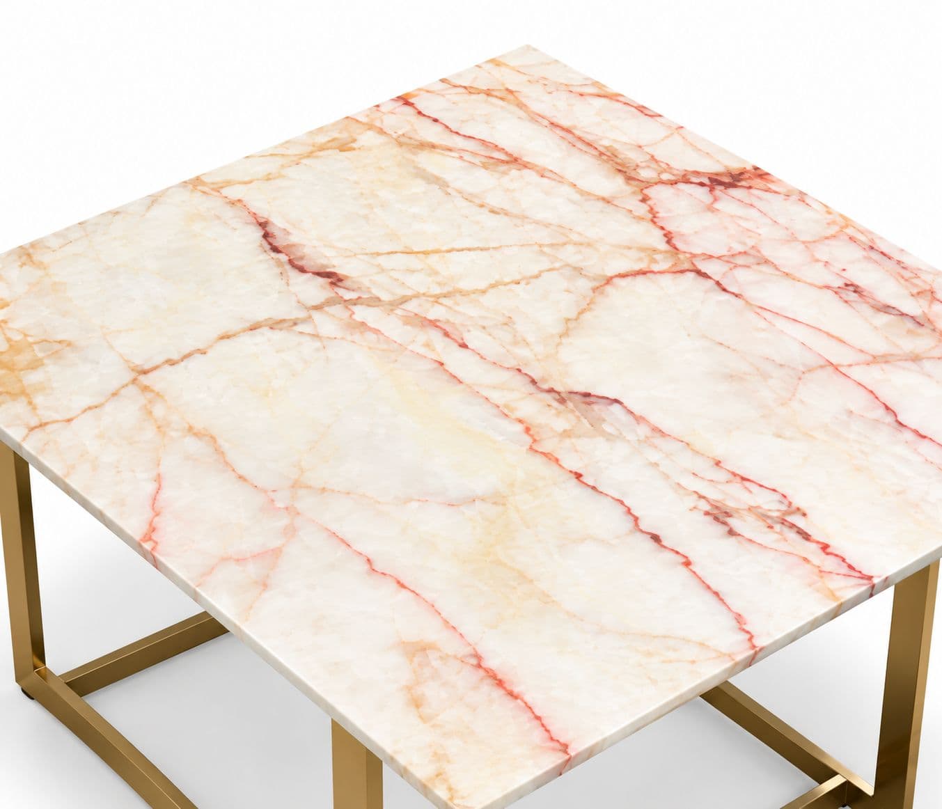 Image 6 for PE1 CT 11 Natural Center Table With Marble With PVD Base (BTM)