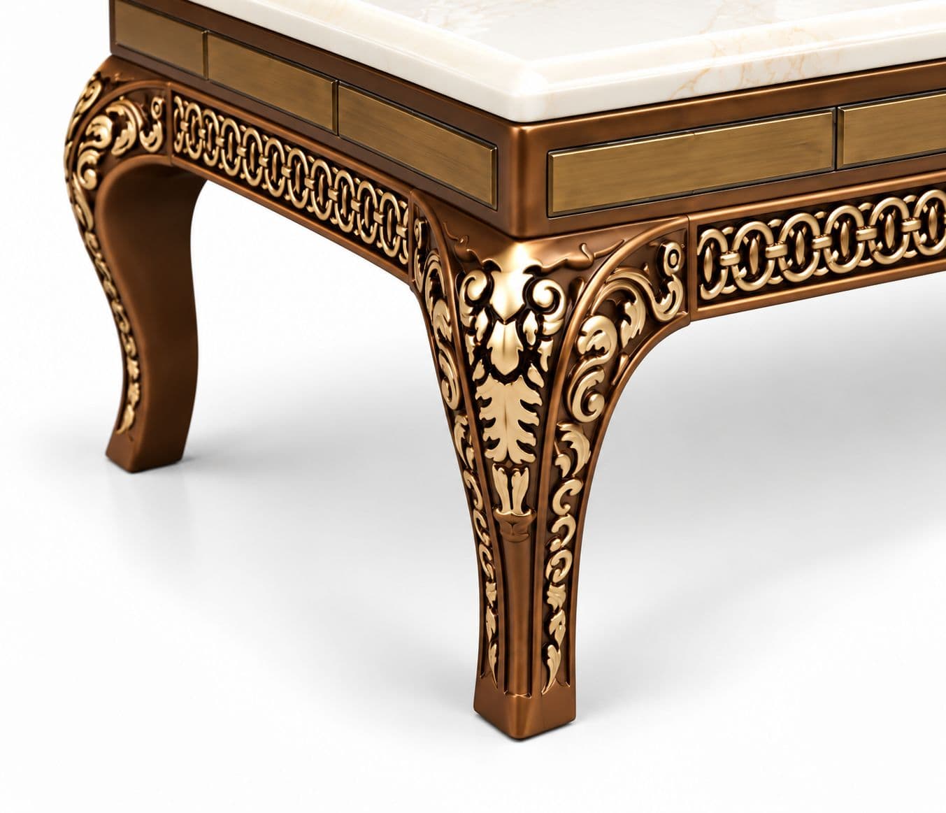 Image 7 for Nizam Center Table Onxy Marble White Color (BTM OTD)