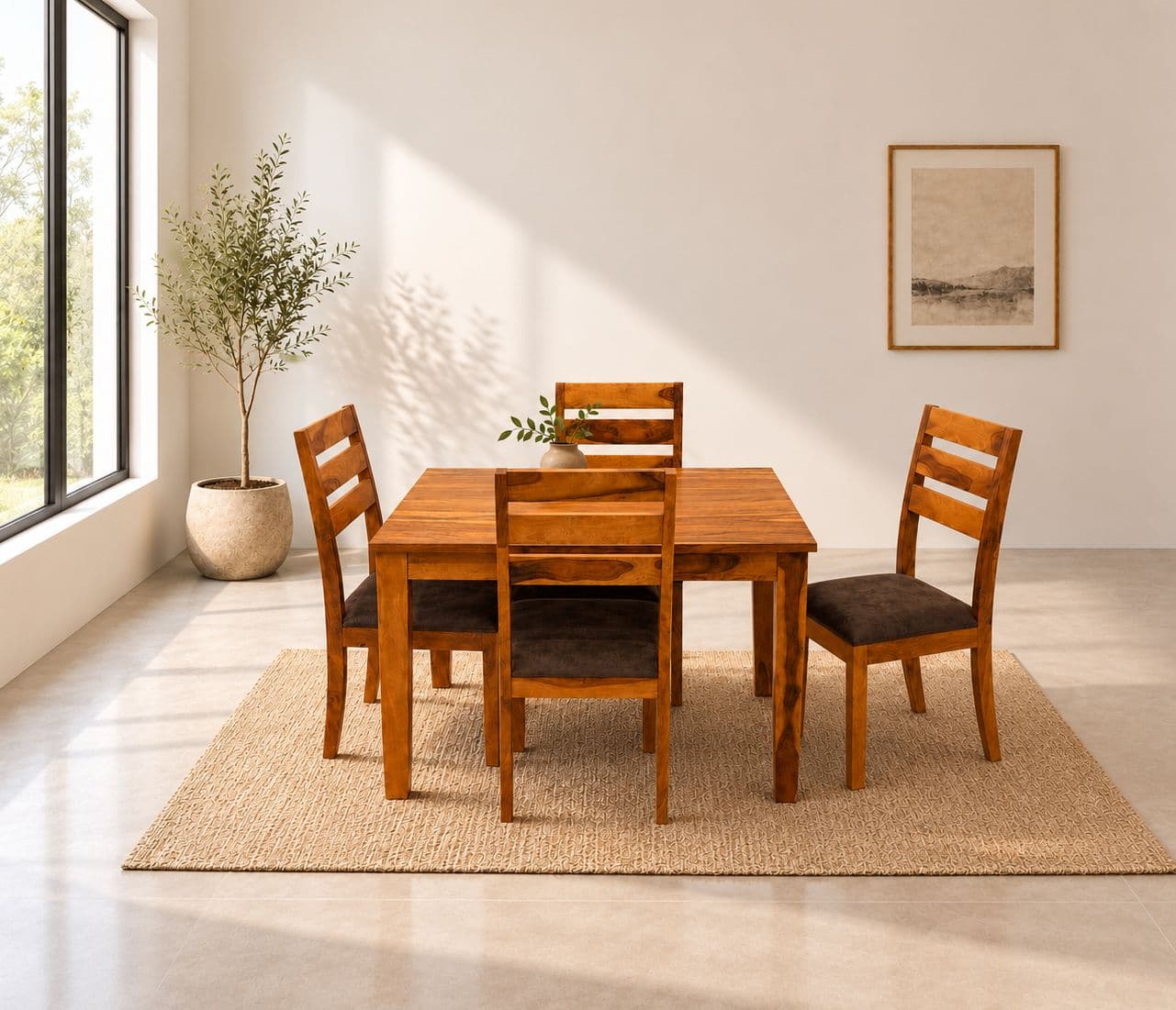 Stassy Dining Table 4+1 Seater (EC OTD)