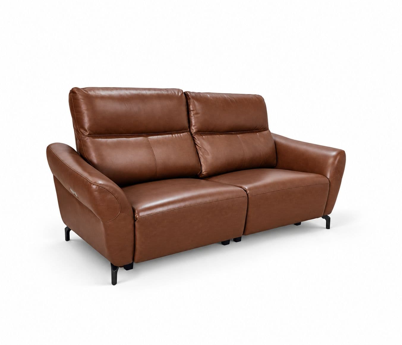 Image 8 for 3935- 3+2 Imported Sofa Set Electrical Recliner Seater -E-B1125-65 Brown Half Leather (WH)(HYD)