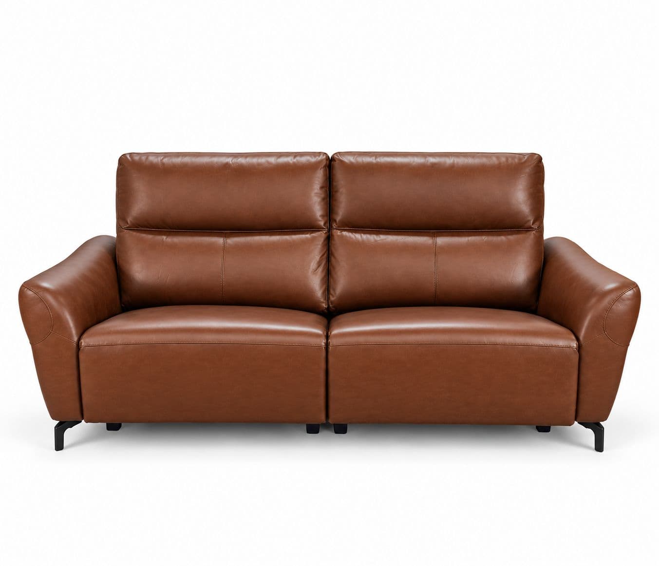 Image 10 for 3935- 3+2 Imported Sofa Set Electrical Recliner Seater -E-B1125-65 Brown Half Leather (WH)(HYD)