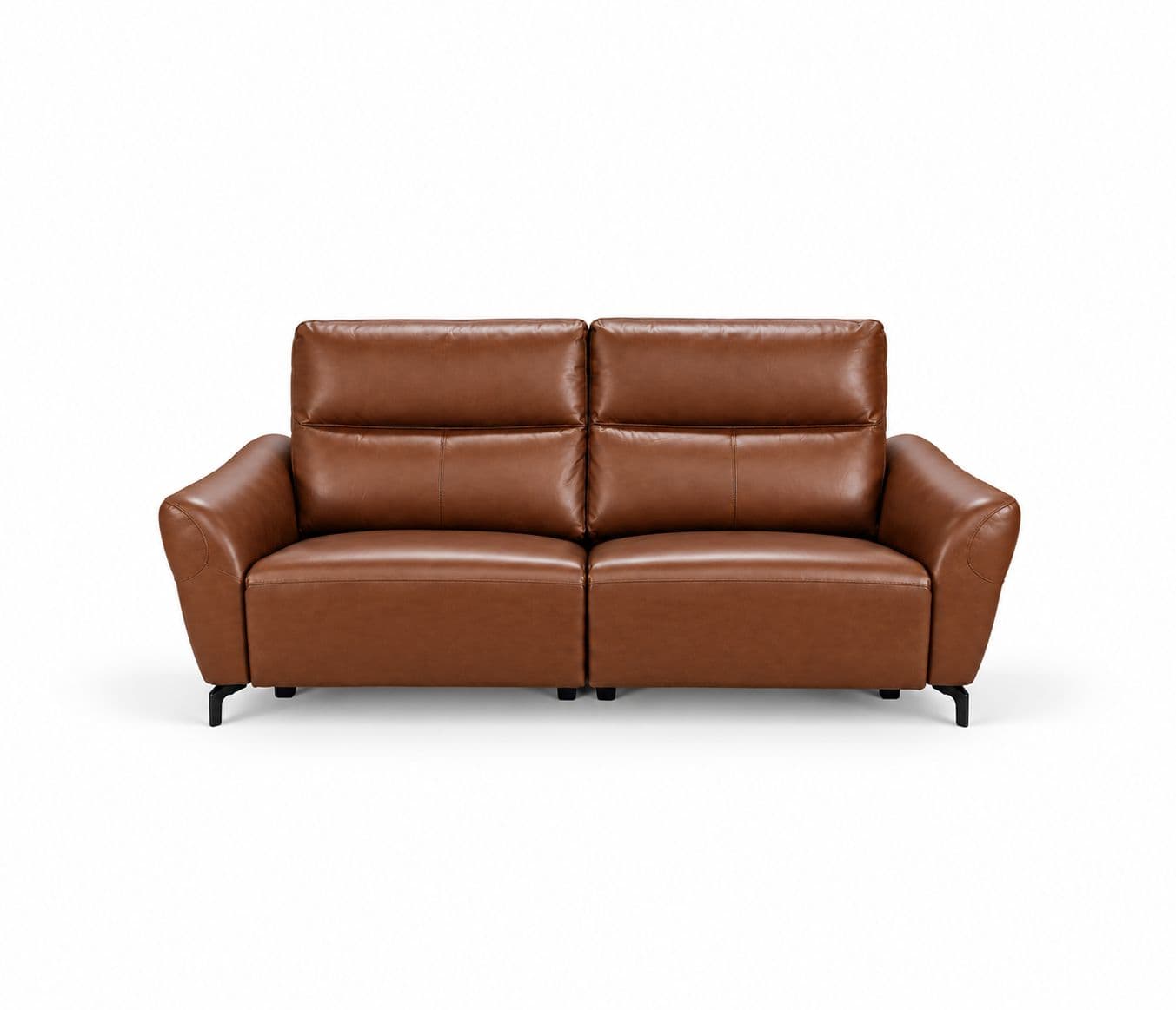 Image 9 for 3935- 3+2 Imported Sofa Set Electrical Recliner Seater -E-B1125-65 Brown Half Leather (WH)(HYD)