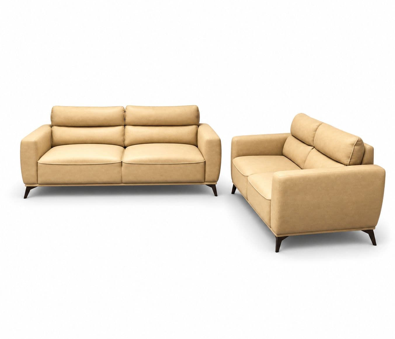 Image 3 for Hanoi Sofa Set 3+2 Seater With Micro Suede Fabric With Metal Legs (HYD)