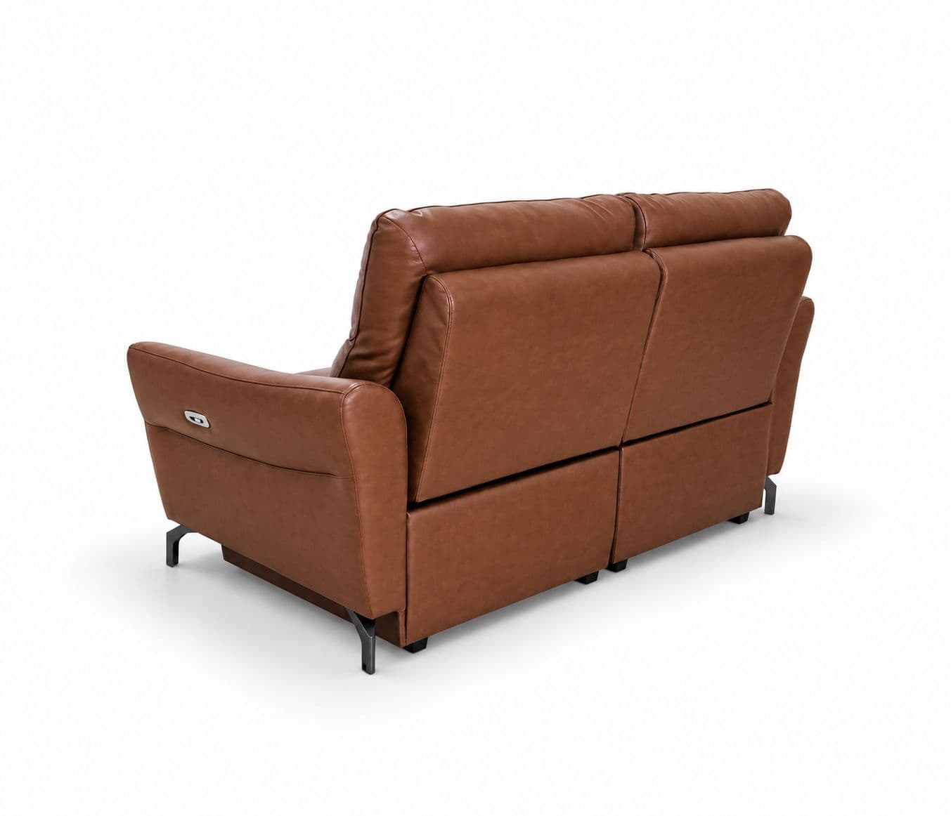 Image 16 for 3935- 3+2 Imported Sofa Set Electrical Recliner Seater -E-B1125-65 Brown Half Leather (WH)(HYD)
