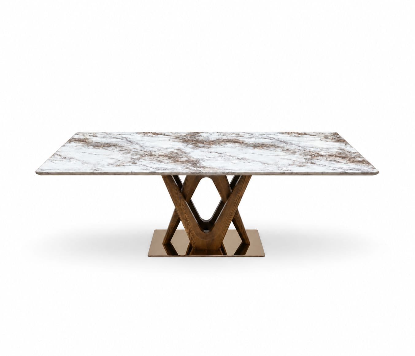 Image 3 for T63 Dining Table Marble Top (WH)