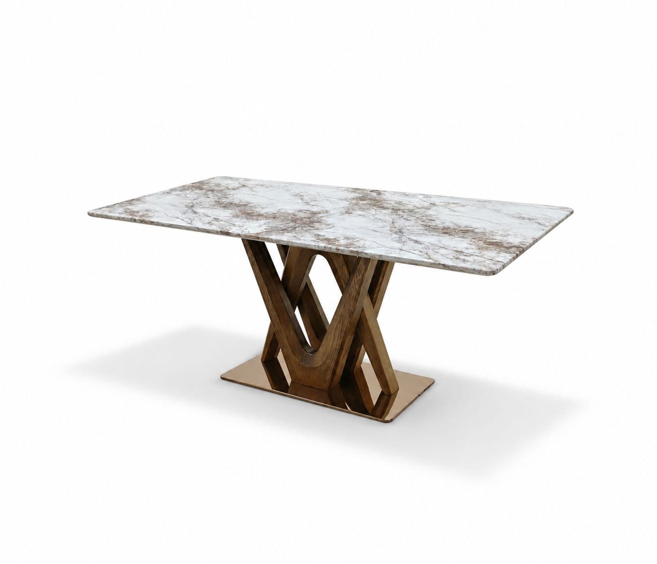 Image 9 for T63 Dining Table Marble Top (WH)