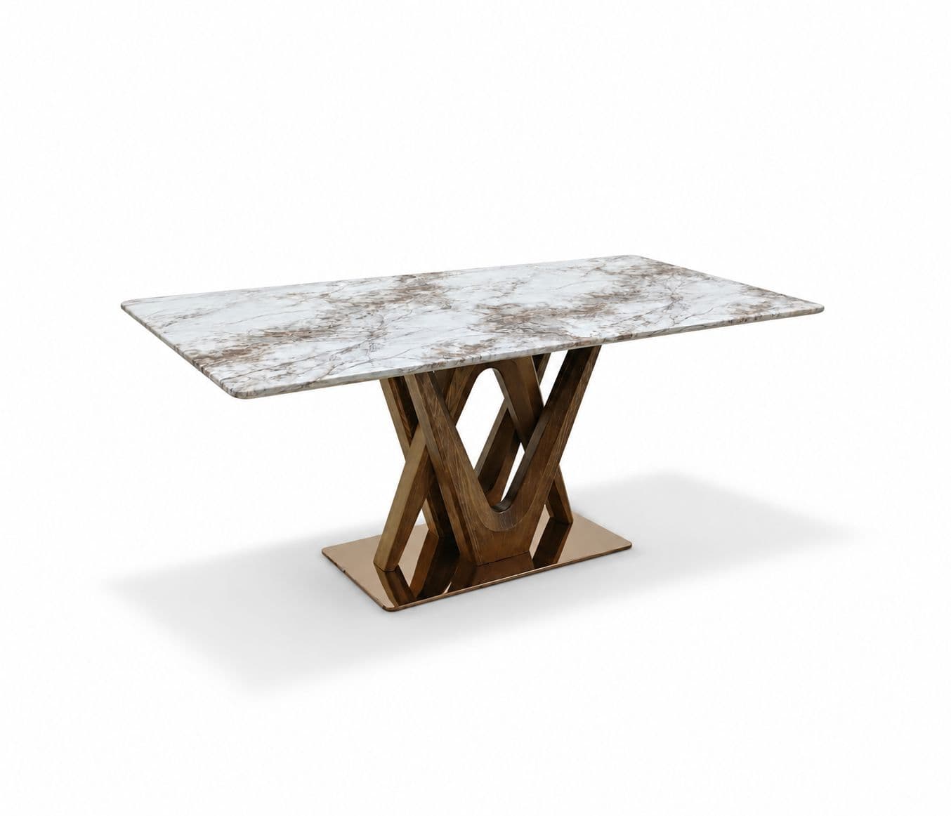 Image 7 for T63 Dining Table Marble Top (WH)