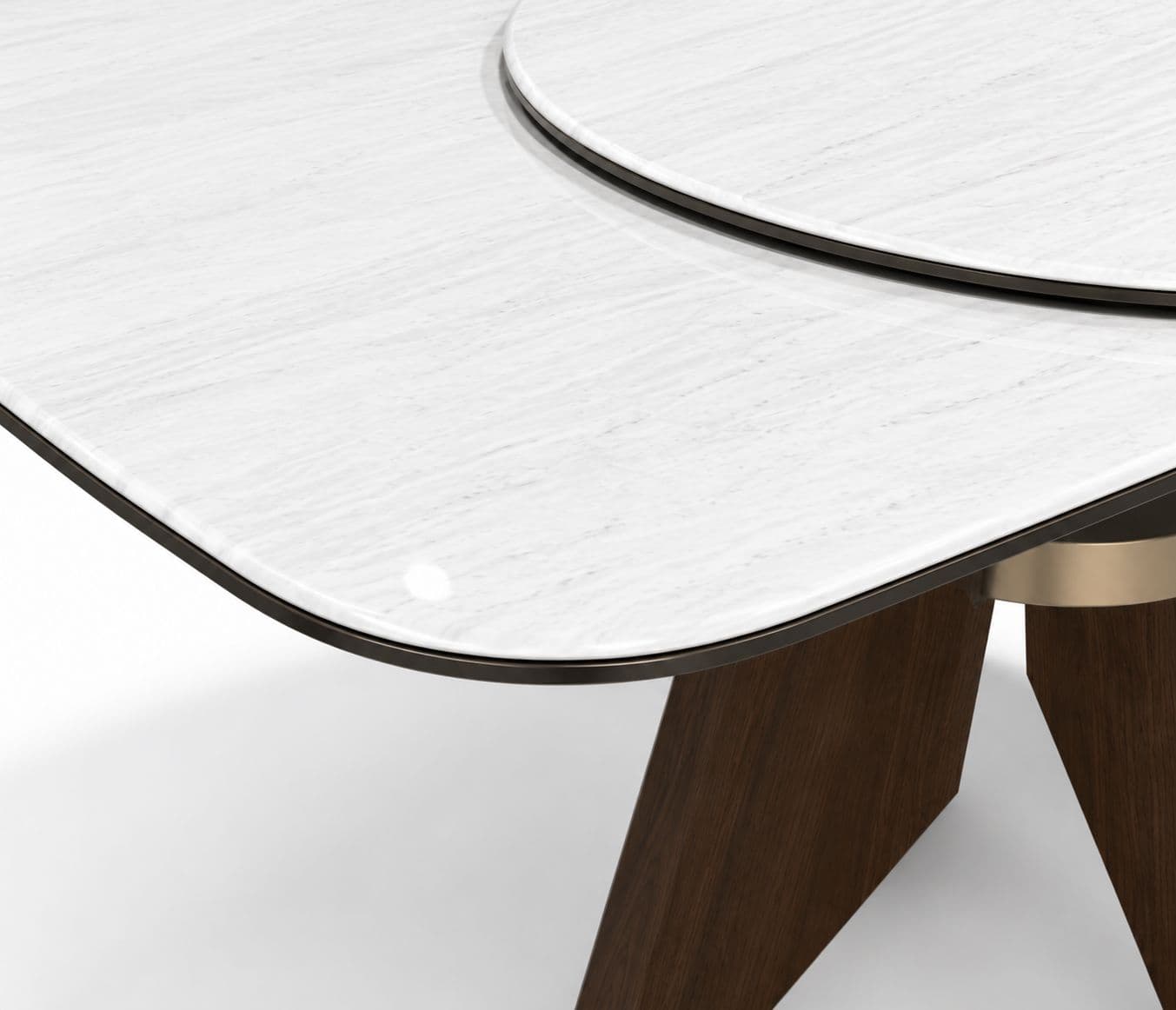 Image 6 for 662 Dining Table Artficial Stone Top And Density Board Base (WH)