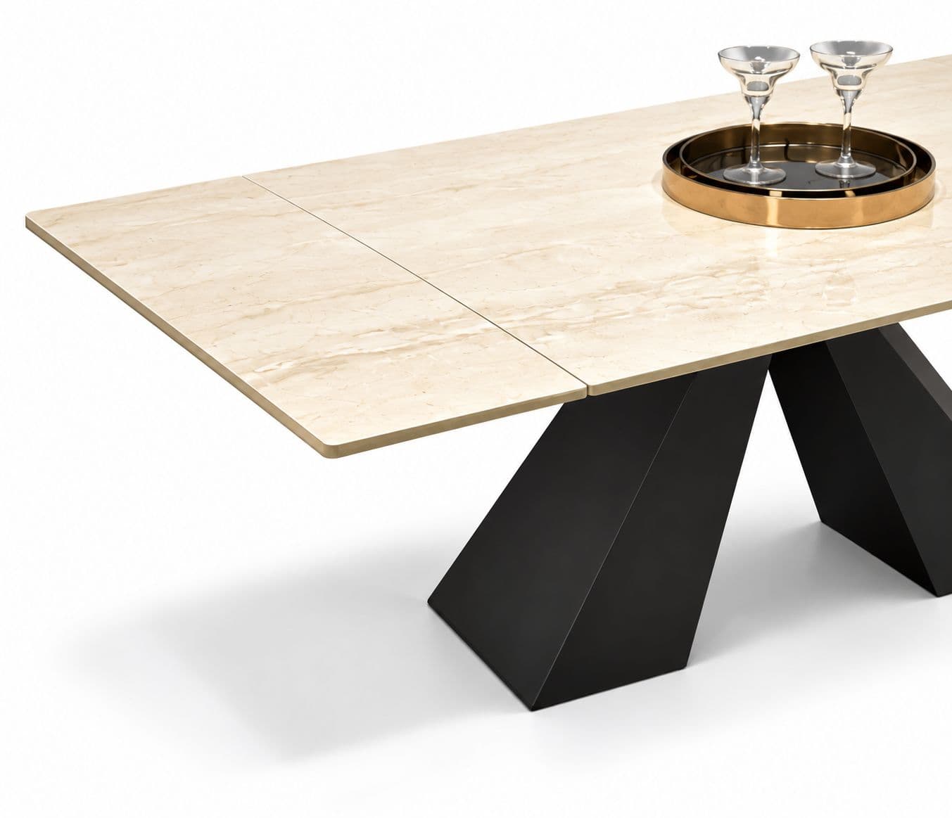 Image 4 for 1901 Dining Table Marble Top (WH)