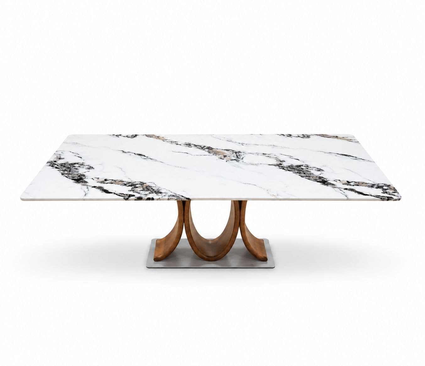 Image 3 for 2482 Dining Table Marble Top (WH)