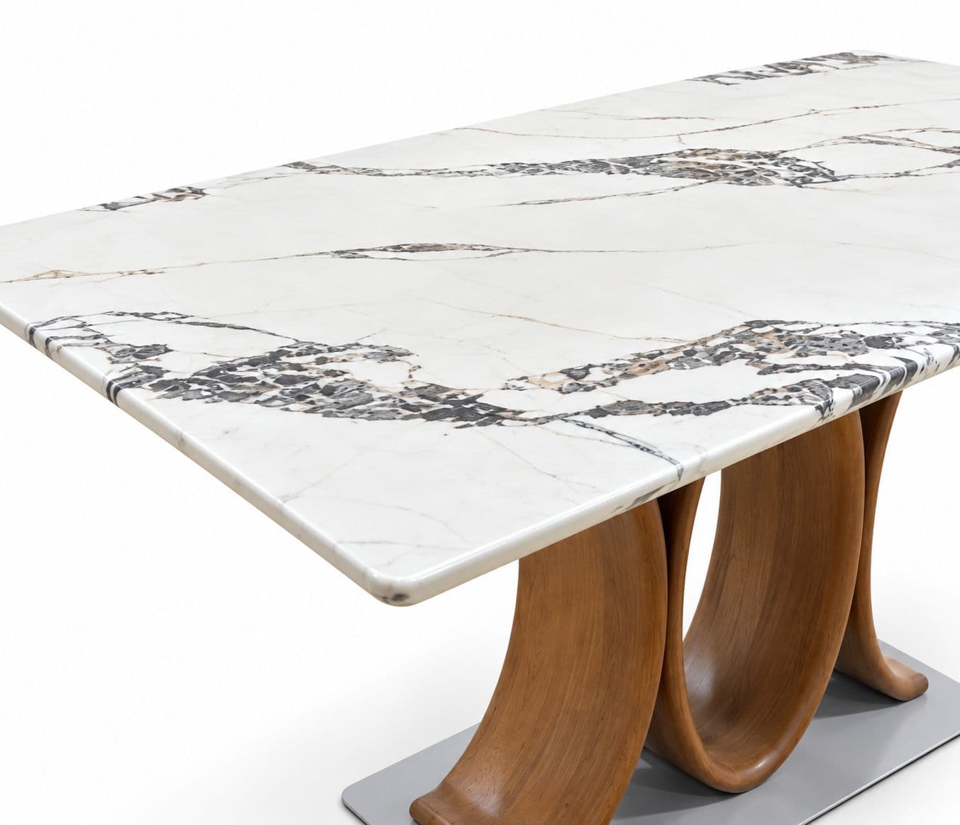 Image 7 for 2482 Dining Table Marble Top (WH)