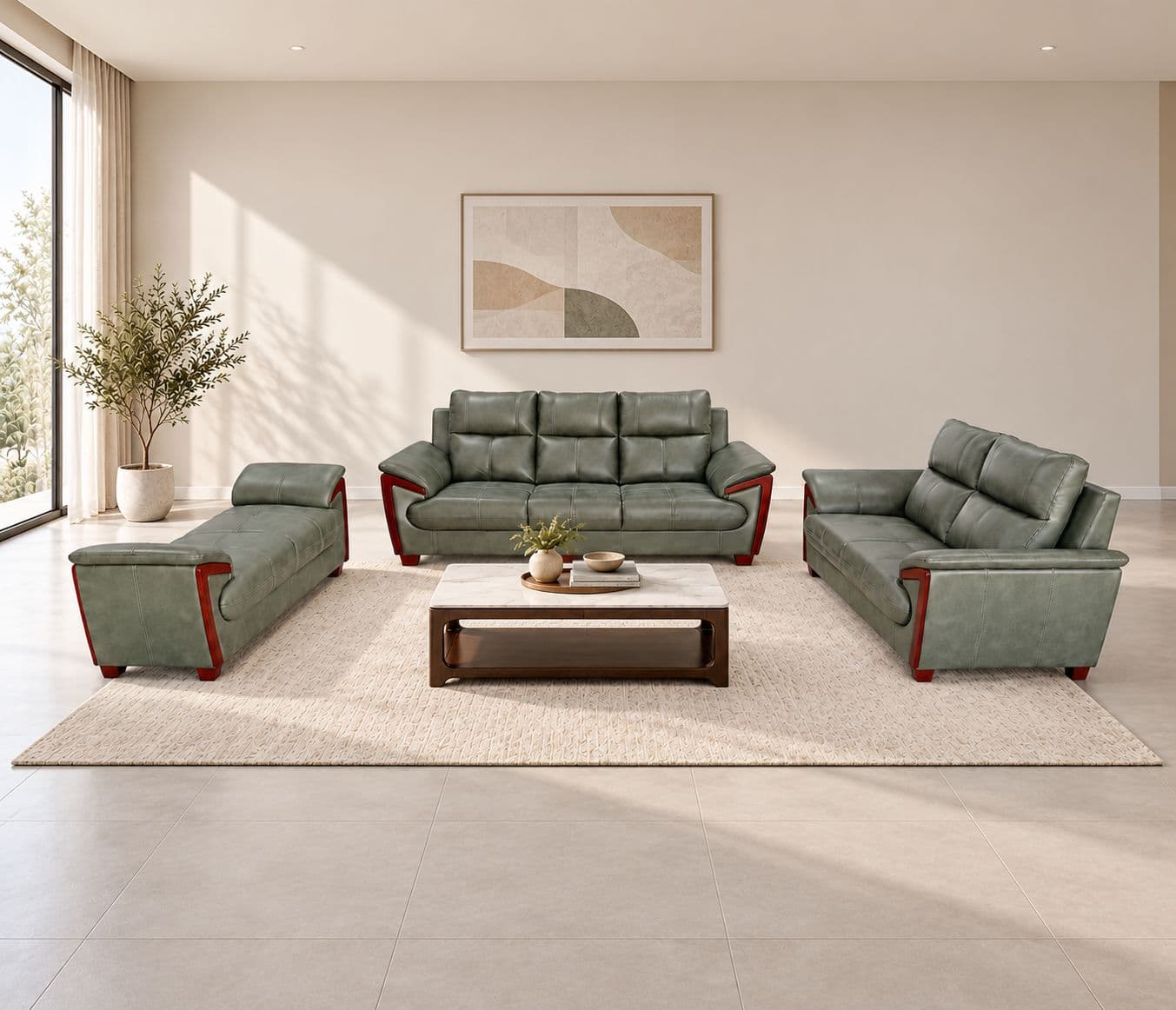 Image 1 for Oslo Design Sofa 3+2+D Seater With Micro Suede Fabric (BTM)