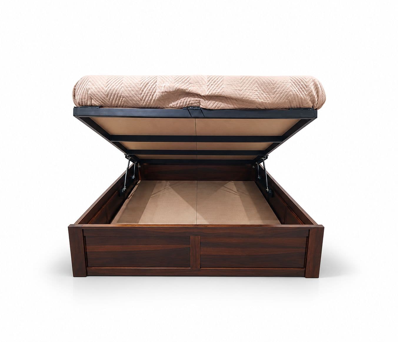 Image 8 for Rajwada Basic Hydraulic Storage Bed With Sheesham Wood (KORA)