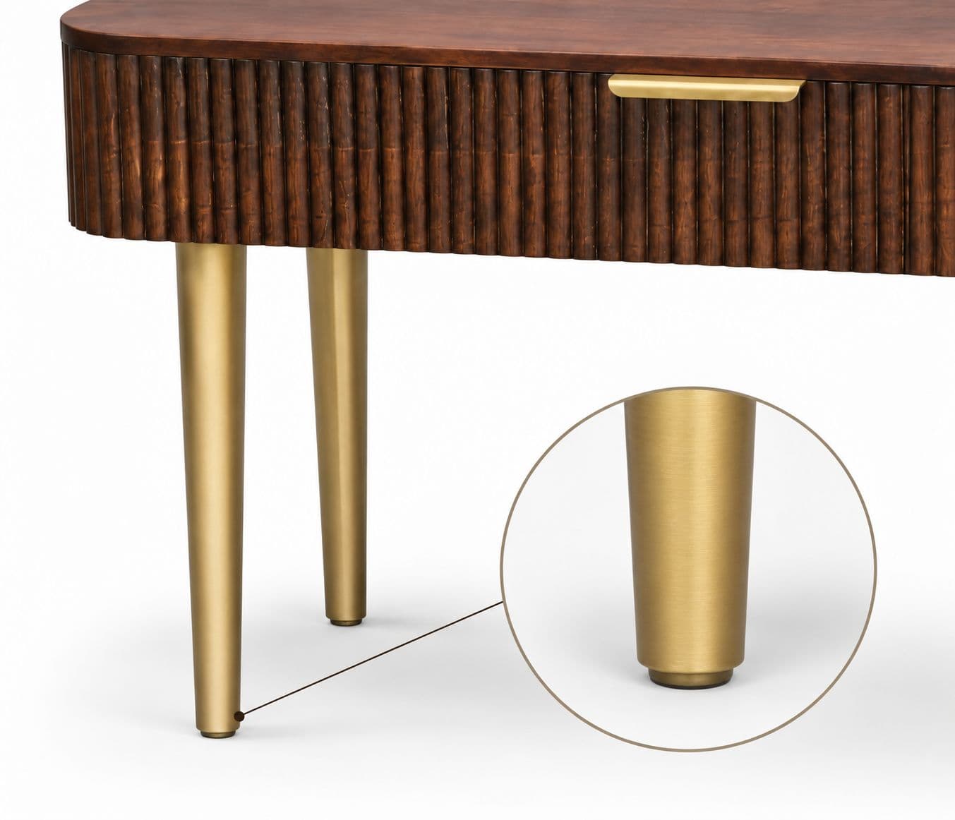 Image 8 for Fluted Console Table With Drawer (WF)
