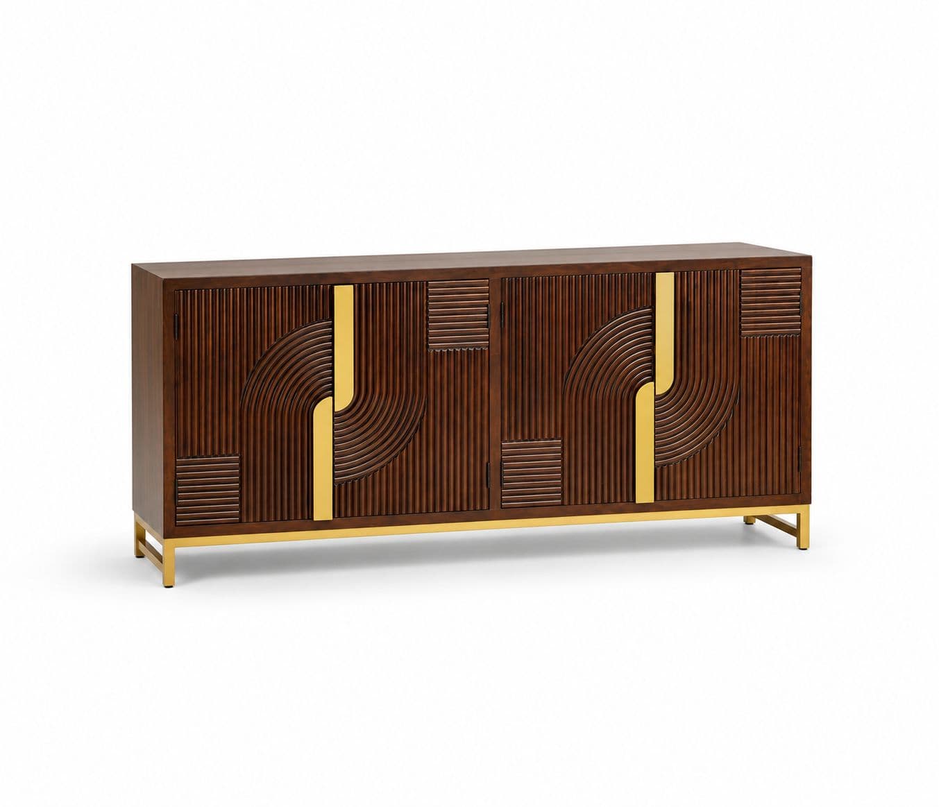 Image 3 for Fluted Side board With 4 Door (WF)