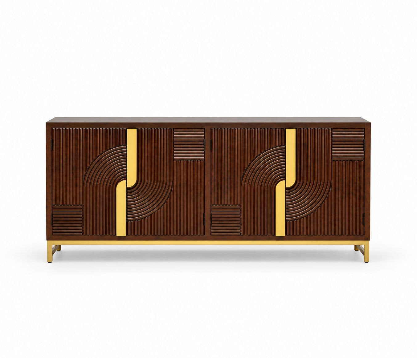 Image 5 for Fluted Side board With 4 Door (WF)