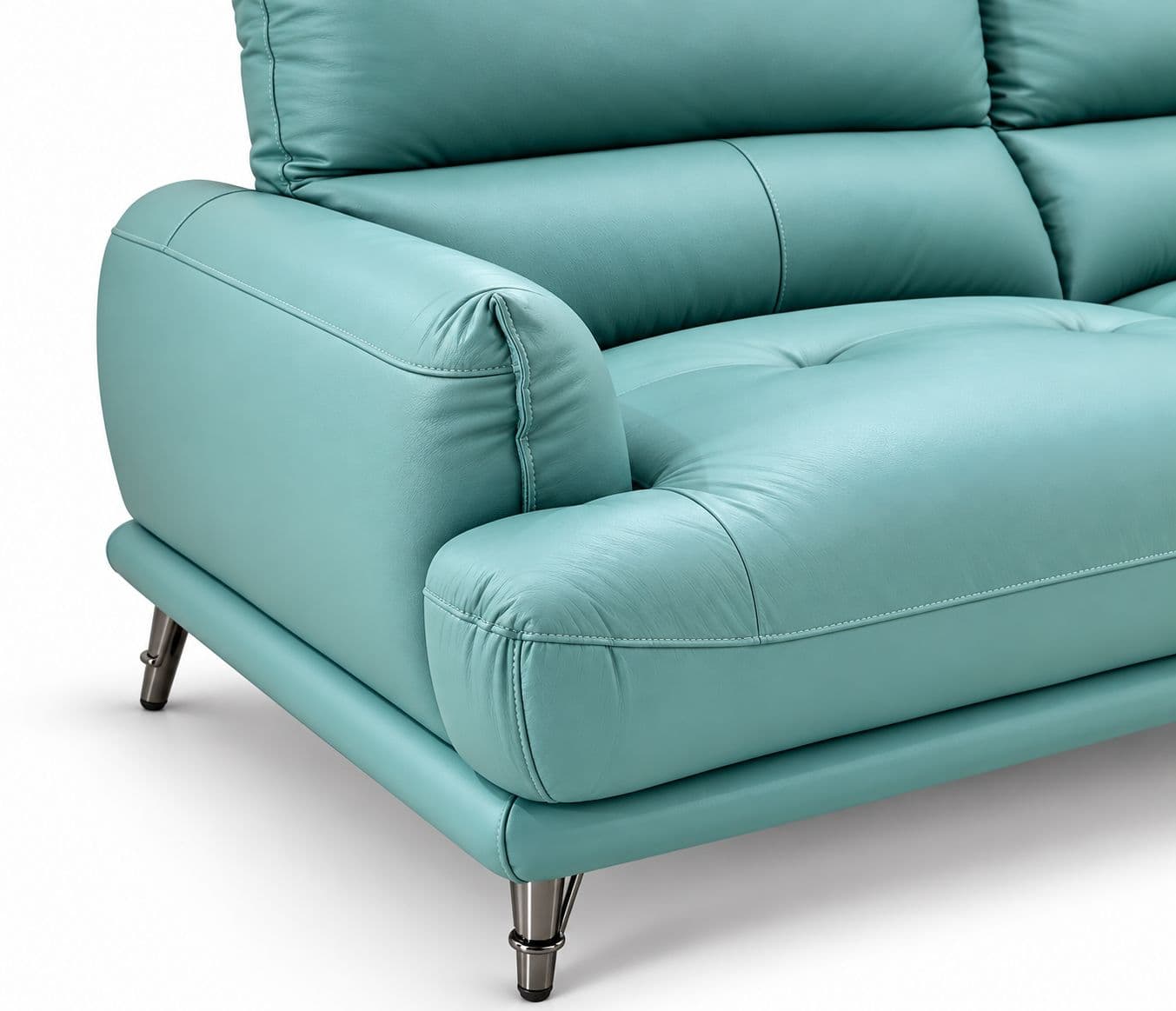 Image 4 for ZM977-Sofa 3 Seater Static -ZY-01 Green Half Leather (WH)