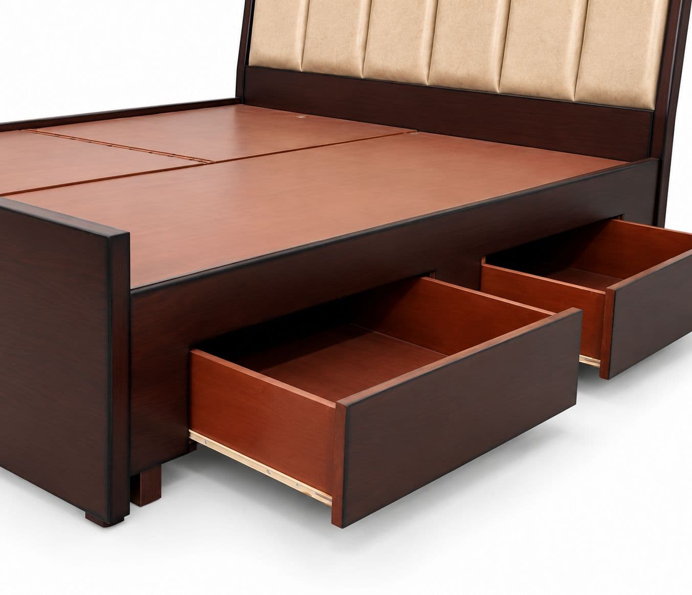 Image 3 for Cushion Patti Cot Queen Size With Regular Storage (WH)