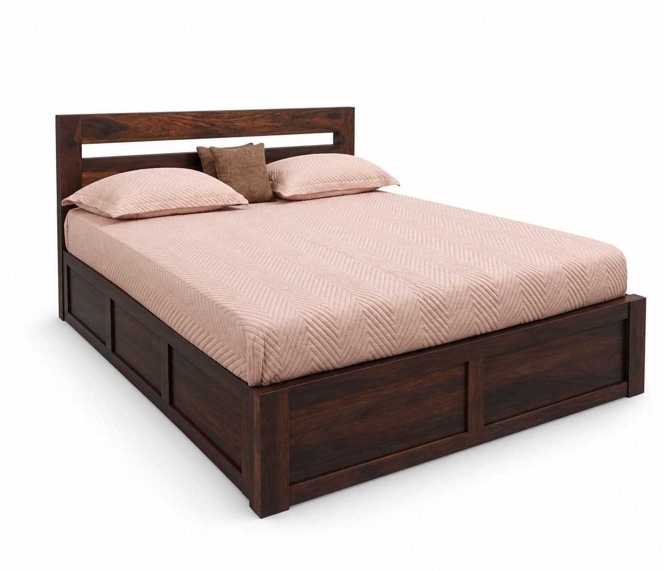 Image 5 for Horizontal Bed King Size Hydraulic Storage Cot Sheesham Wood (RCH RF)(BTM)(EC)(KORA)