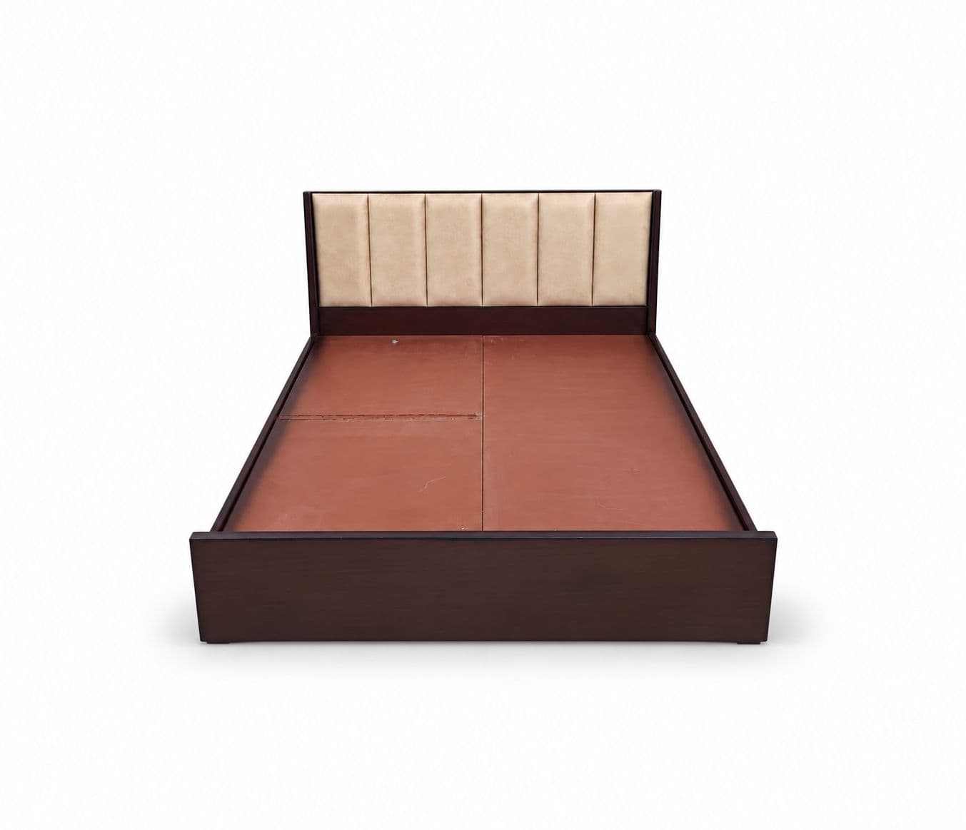 Image 4 for Cushion Patti Cot Queen Size With Regular Storage (WH)
