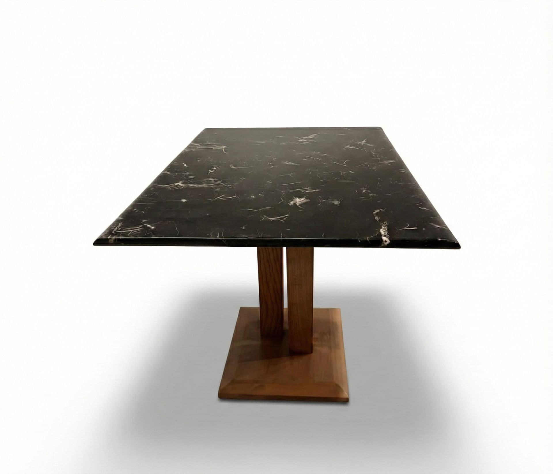 Image 10 for DT V/DC31/ PATA 1+6 Seater Chair Marble Top-Art Leather With Ash Wood PVD RMR (BS-CP)