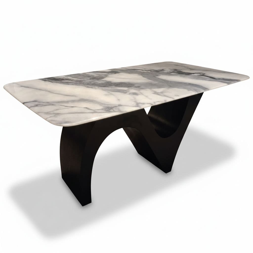 Image 13 for Dining Table T70/CY70 Grey 1+6 Seater With Marble Top (HYD OTD)