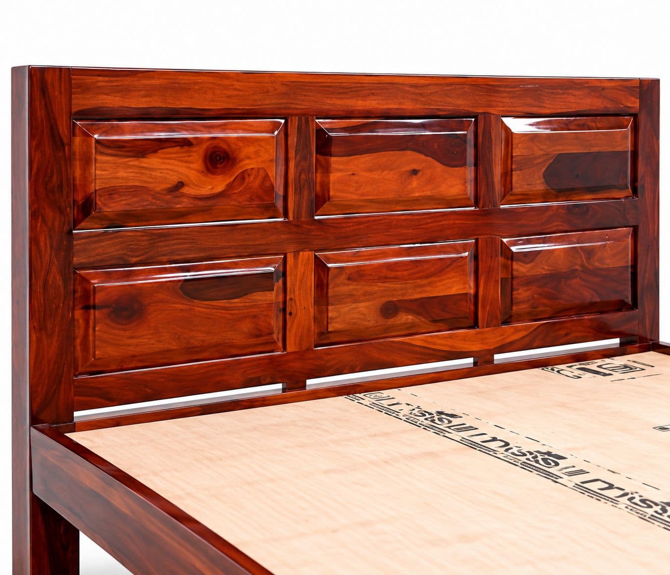 Image 5 for 6 Panel Cot Solid Sheesham Wood (SCV_PKU)