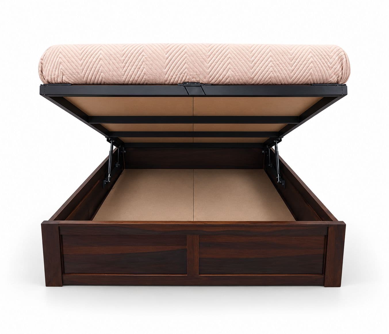 Image 6 for Horizontal Bed King Size Hydraulic Storage Cot Sheesham Wood (RCH RF)(BTM)(EC)(KORA)