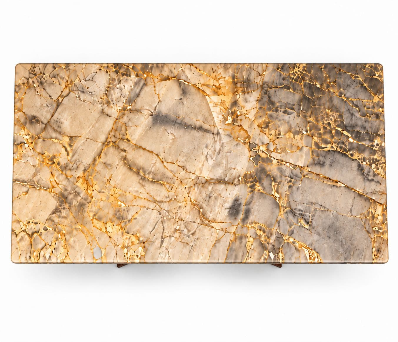 Image 14 for Dining Table 1+6 Seater Trio / DC 32 / Cogo Marble Top Ash Wood With Metal Grip Base 66*36 (BS-WF)