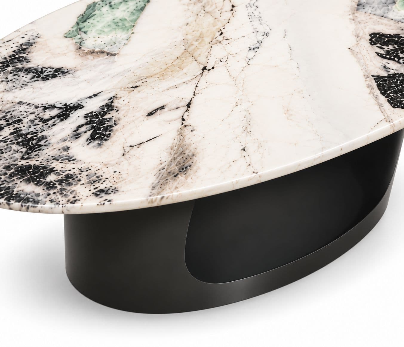 Image 4 for Center Table C123 With Marble Top And Metal Base (HYD)