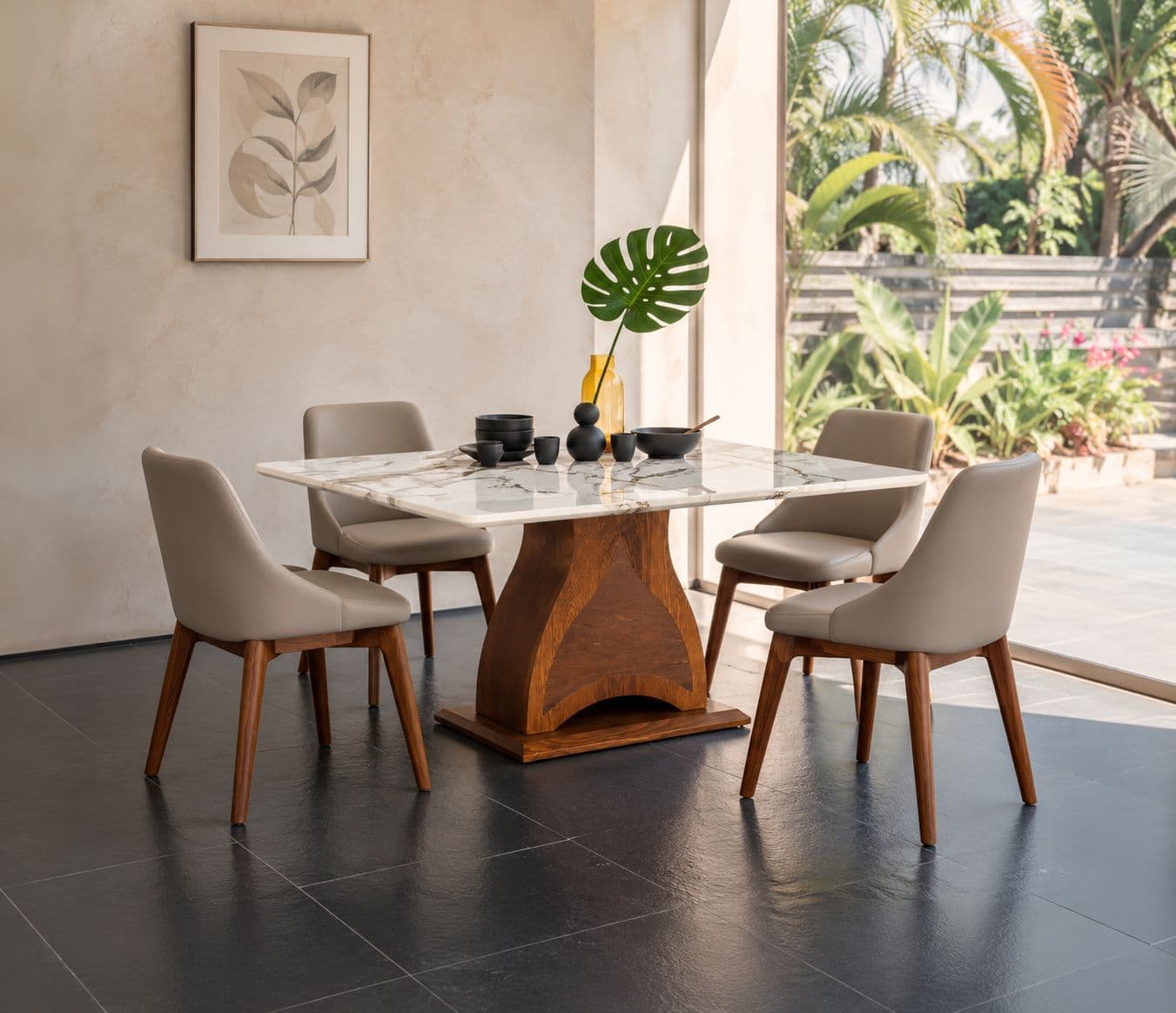 Imported 4 Seater Dining Set 189-8894 Chair D302
