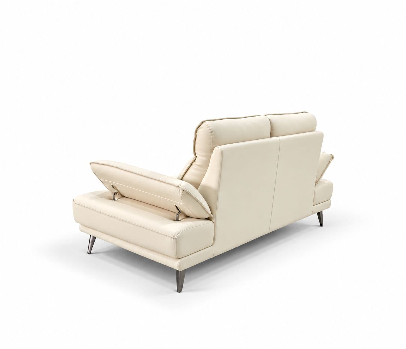 Image 8 for ZM958 3 Seater Sofa Half Leather -3S-59124 Off White
