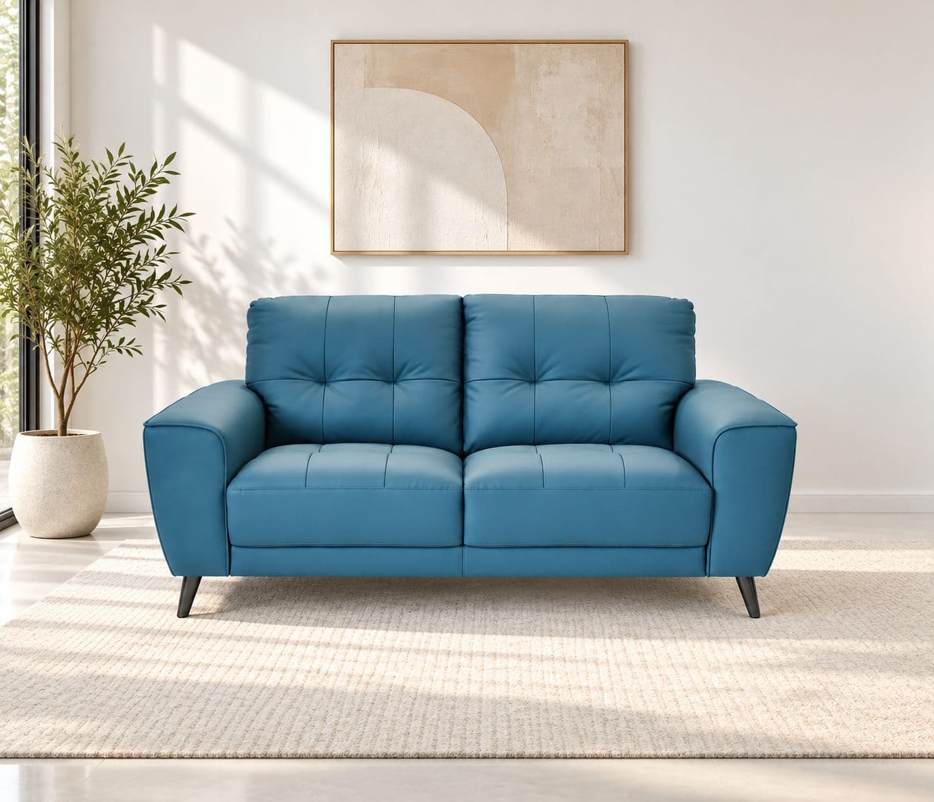 ZM936 Sofa 2 Seater Half Leather