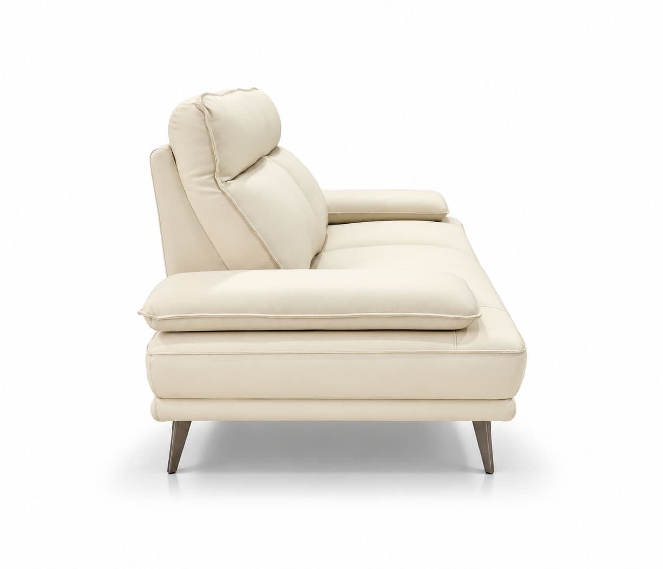 Image 7 for ZM958 3 Seater Sofa Half Leather -3S-59124 Off White