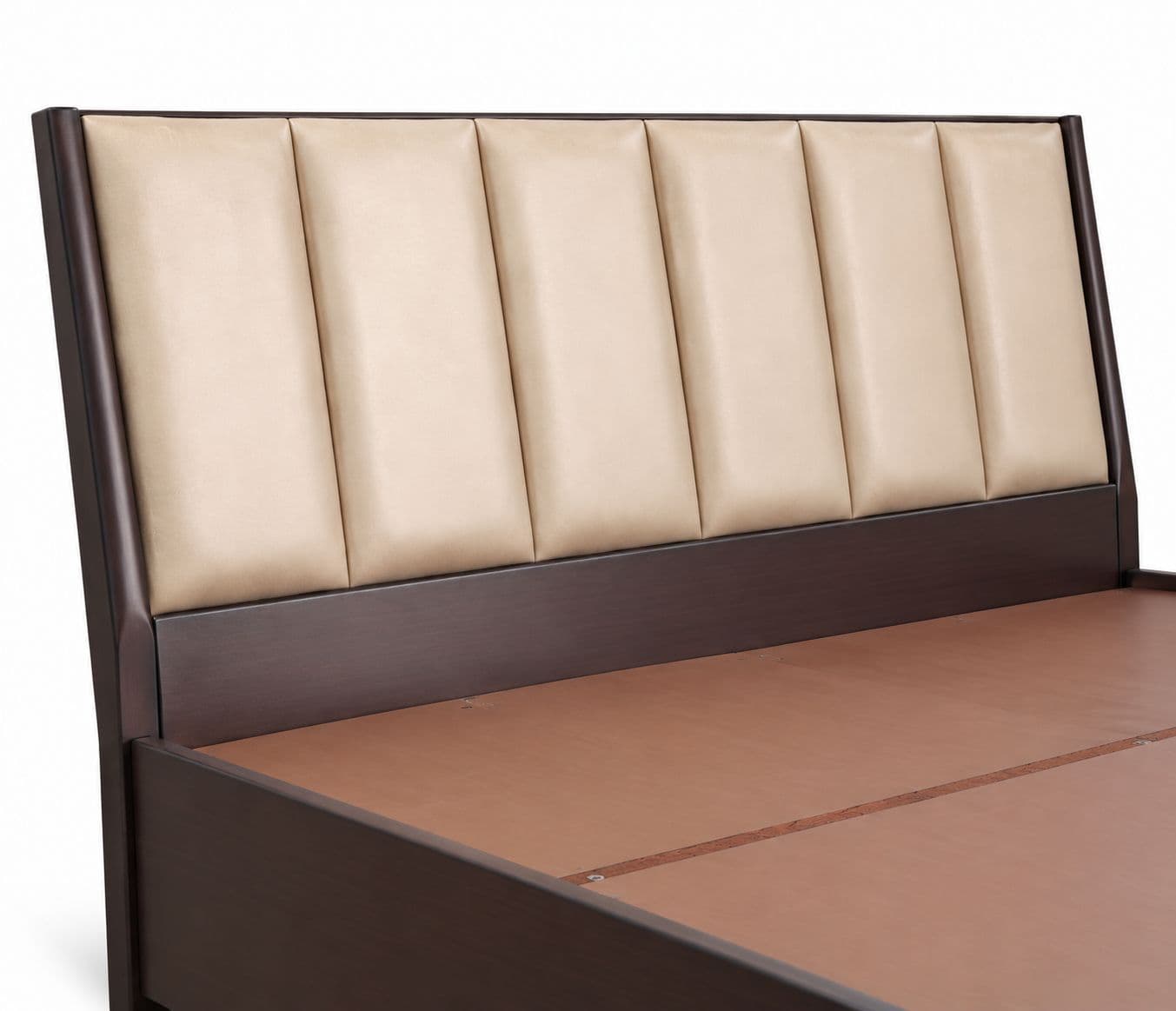 Image 7 for Cushion Patti Cot Queen Size With Regular Storage (WH)