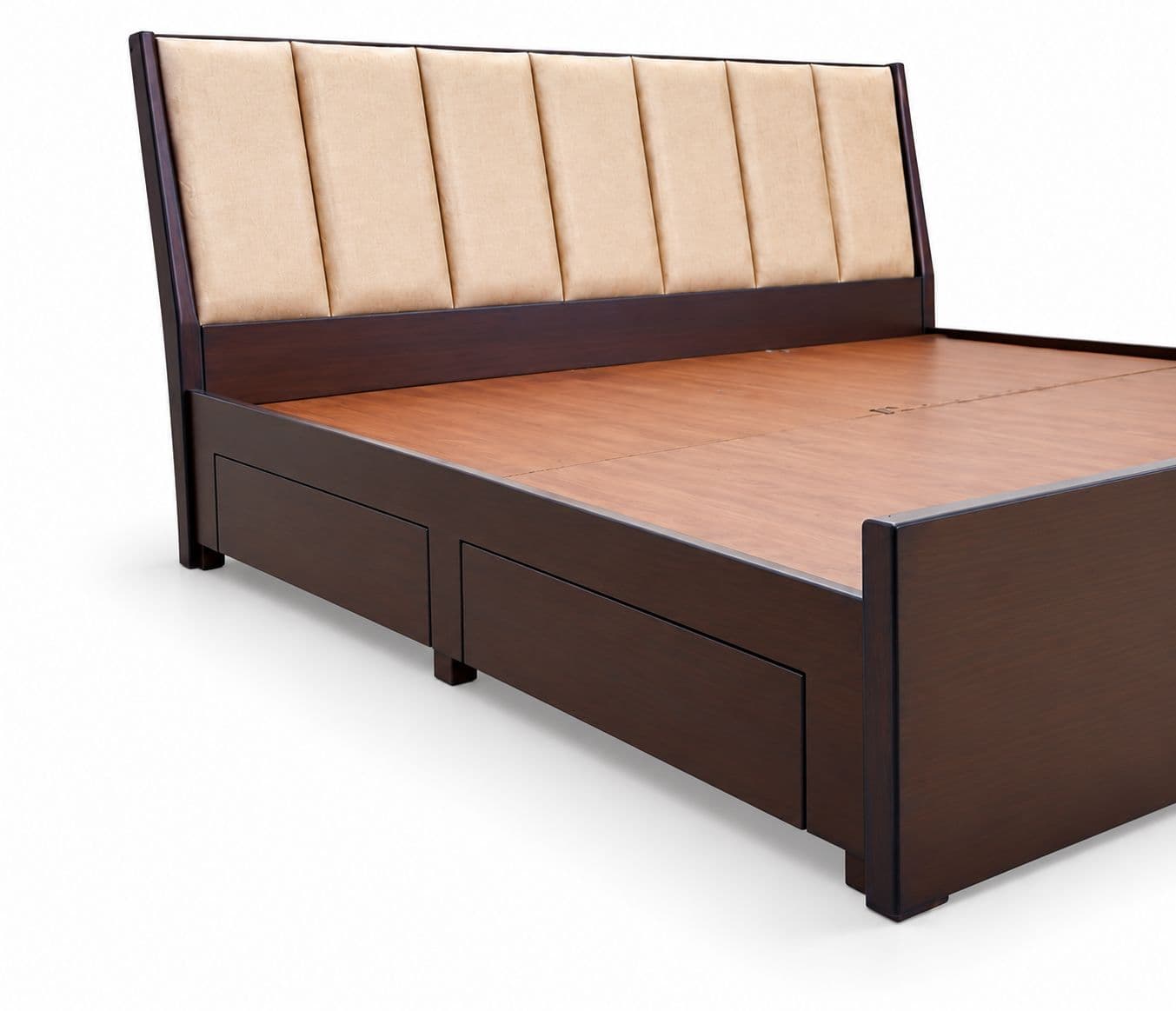 Image 6 for Cushion Patti Cot King Size With Regular Storage (WH)