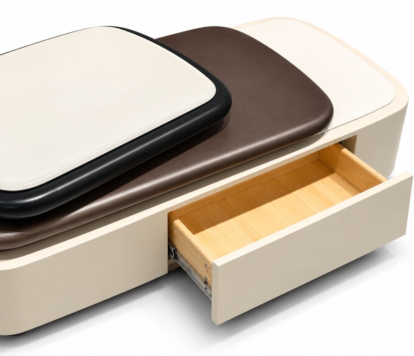 Image 3 for F006B Center Table With Marble Top And Wooden Base With Duco Finish (HYD)