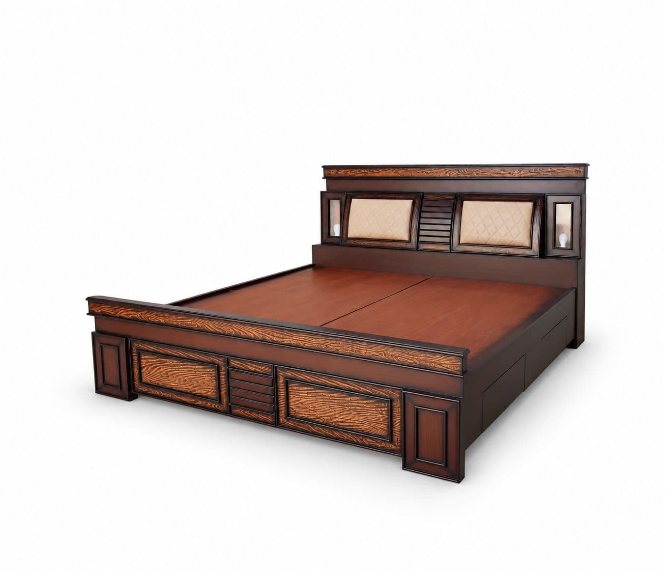 Image 9 for Light Cot King Size With Regular Storage (WH)