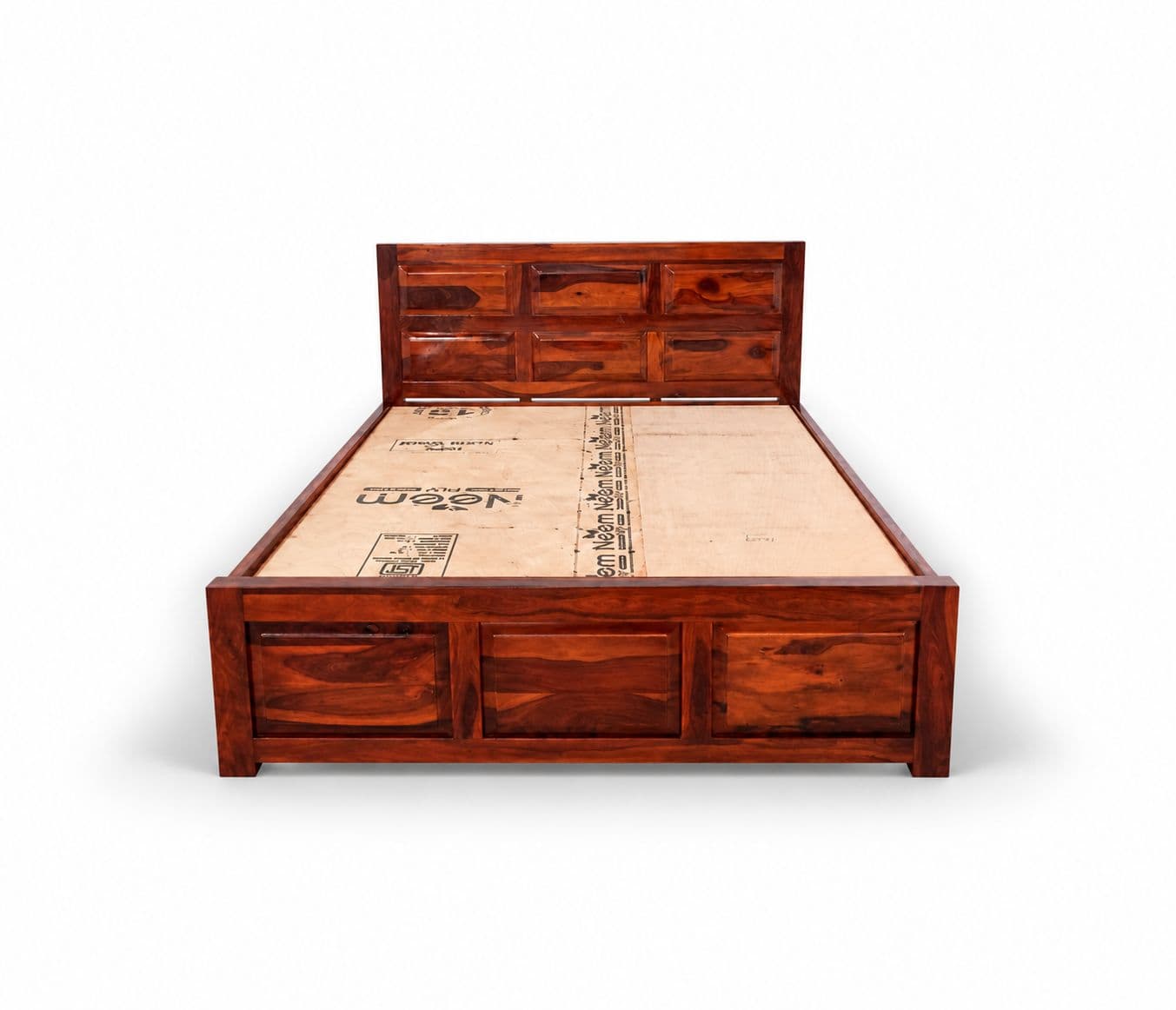 Image 3 for 6 Panel Cot Solid Sheesham Wood (SCV_PKU)