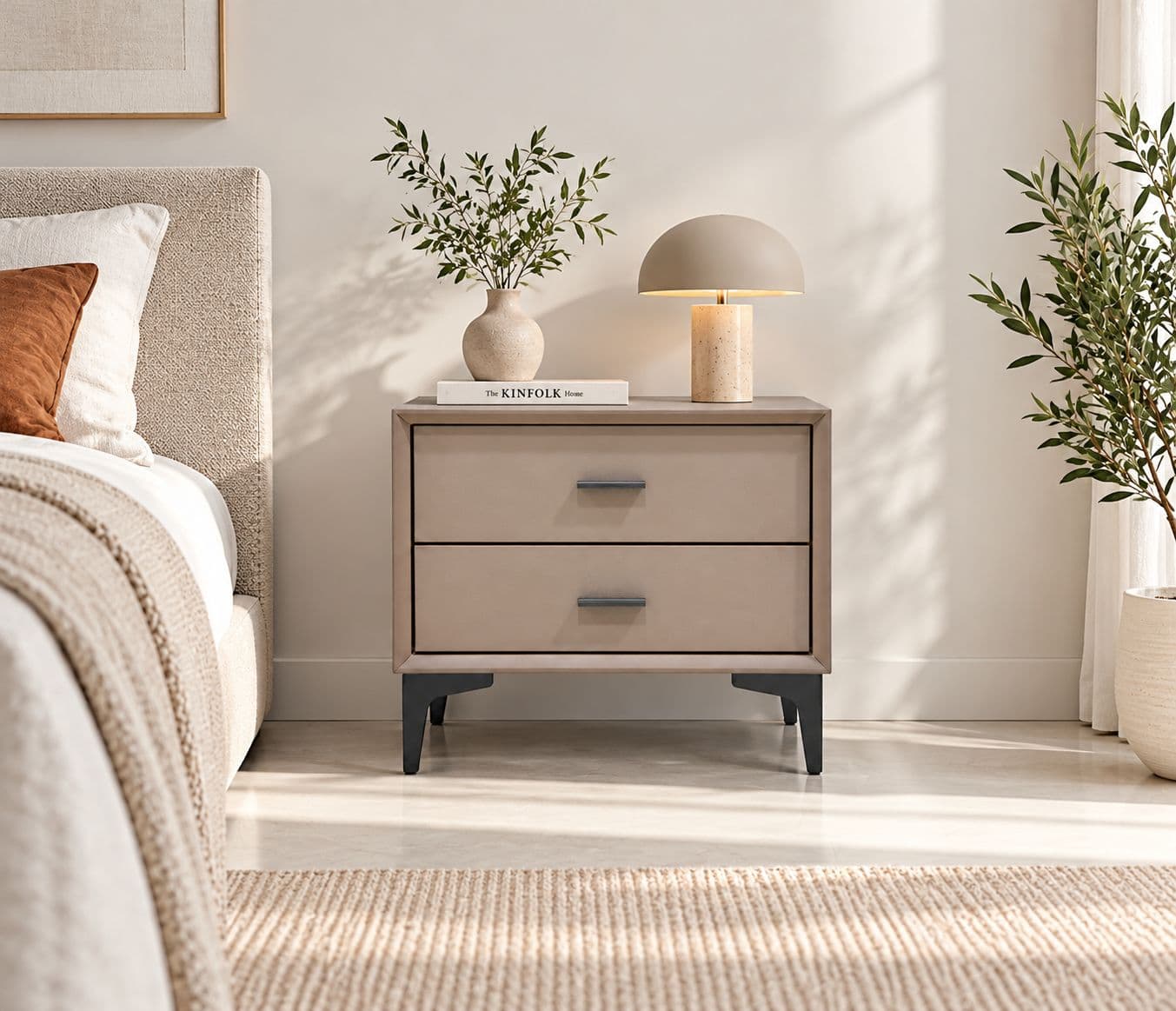 Image 1 for MRX002_2508-Bed Side Table Night Stand (D-WH)