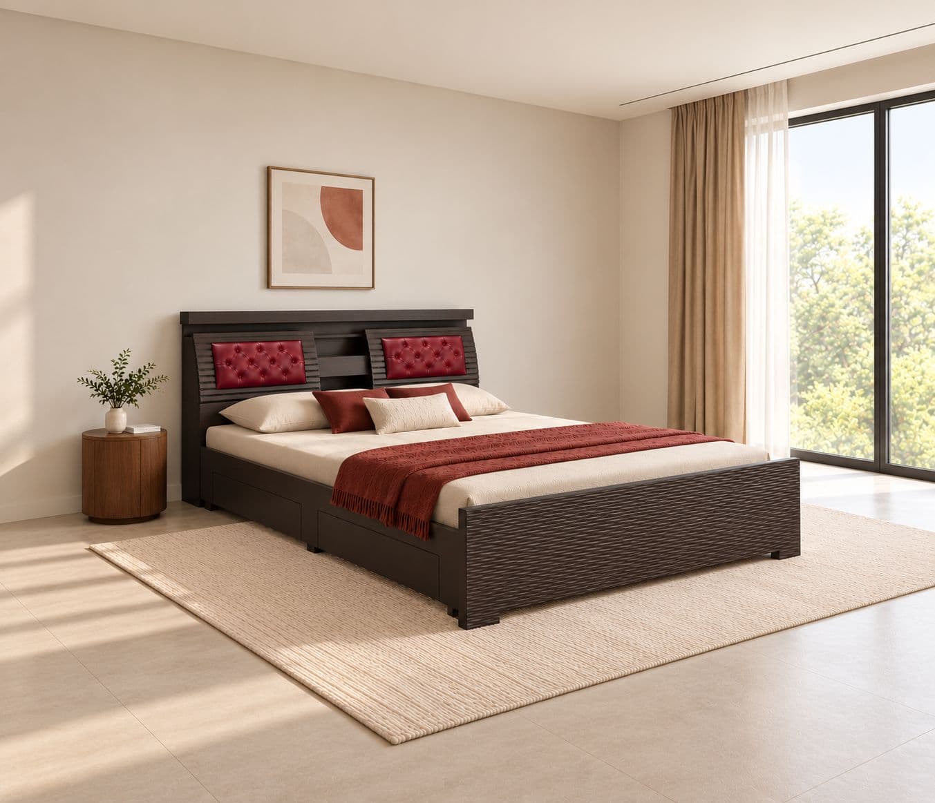 Image 1 for Bahubali Cot Queen Size With Regular Storage (WH)