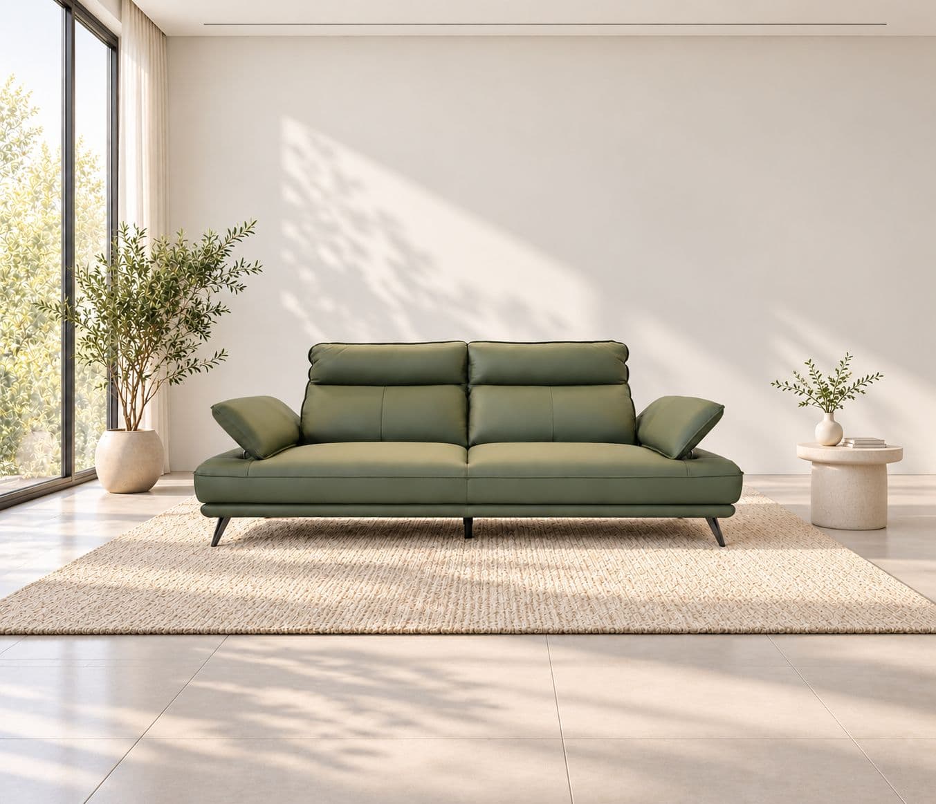Image 1 for ZM958 3 Seater Sofa Body Touch Leather