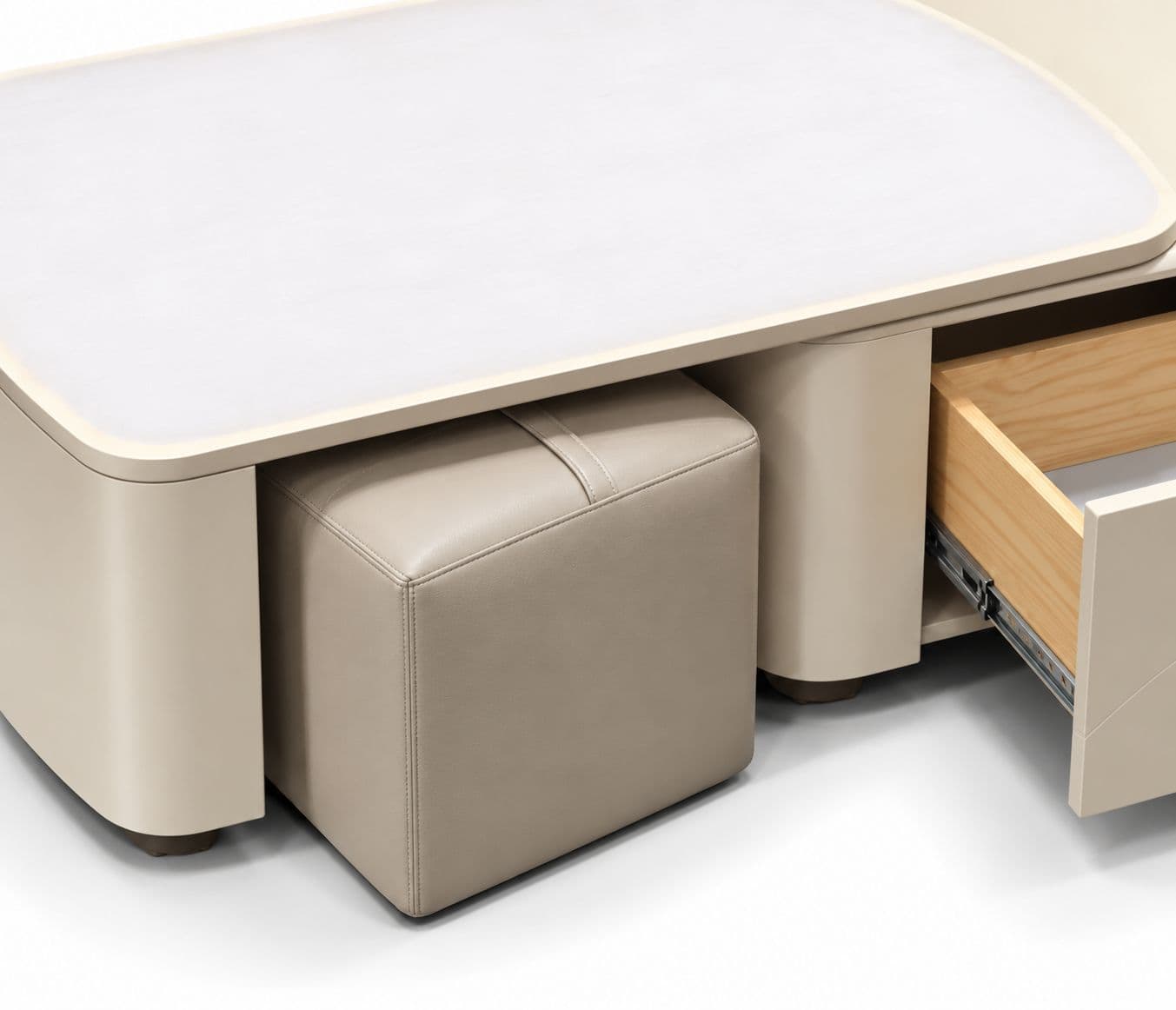 Image 4 for XY-806B Coffee Table With 2 Side Drawes Storage (HYD OTD)