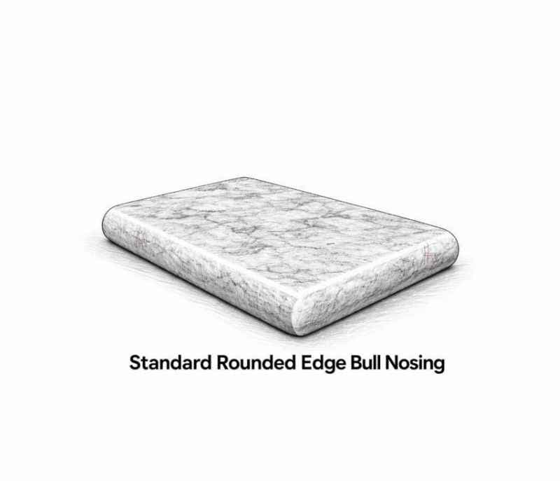 Image 3 for SIAL -1/B Marble Only With PU Coating And Bullnose Edge For Dining Table (MRM)