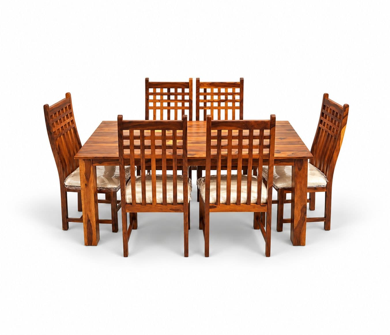 Image 3 for MH-Dining Set 1+6 Seater With Sheesham Wood Size 63"x36" (BSK)