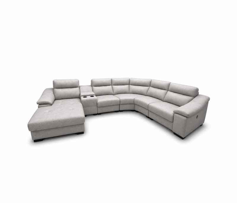 Image 5 for Nottingham Sofa 2+C+1+Console+Longer (With One Recliner ) Suede Fabric (SKN)