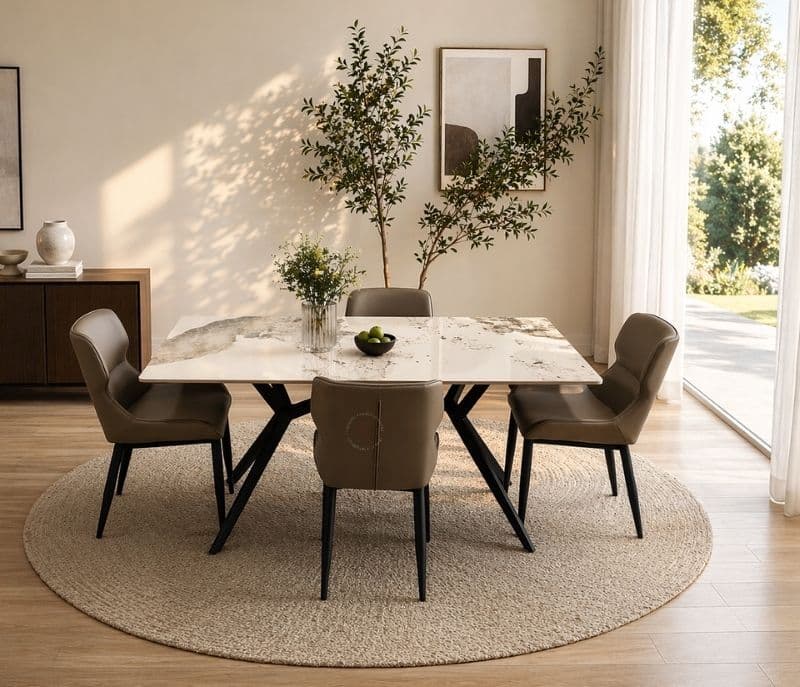 Image 2 for C127+ X009 Chair DT+04 Chair With Leather And Metal Leg