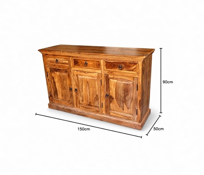 Image 8 for 3 Door Side Board Solid Sheesham Wood (SCV_PKU)