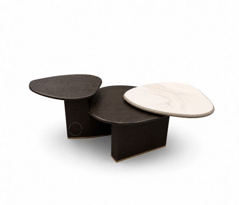 Image 10 for A2339 Centre Table Wood & Marble Top